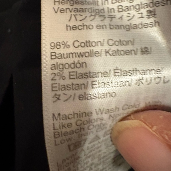 J Crew factory wrinkle free black men’s dress shirt, size 17 to 17.5, NWT - Picture 8 of 8